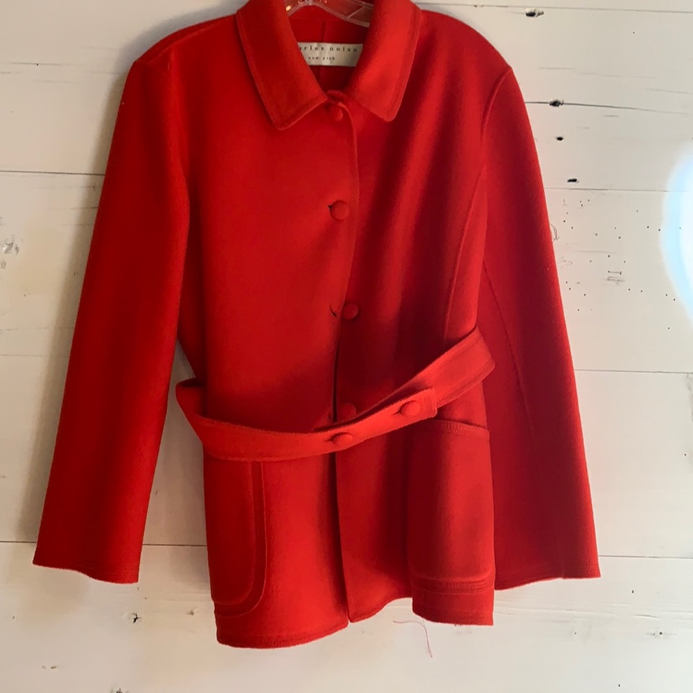 Charles Nolan New York red blazer/jacket/sweater